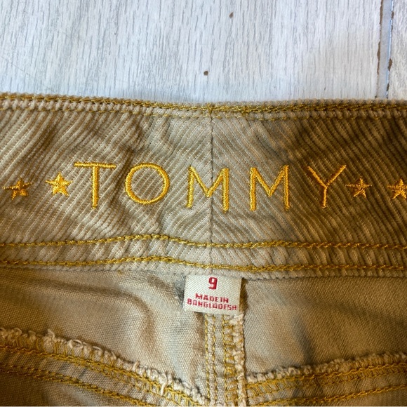 Tommy Hilfiger Low Rise Bootcut Brown Beige Courdory Pants Size 9 - Picture 10 of 11